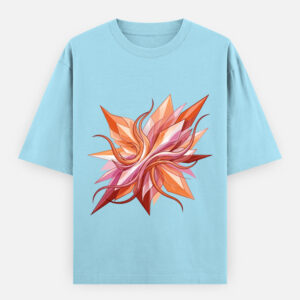 Lesbian Pride Abstract Oversized Classic T-Shirt