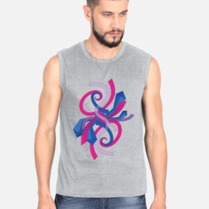 Bi Pride Abstract Boxy Sleeveless T-Shirt