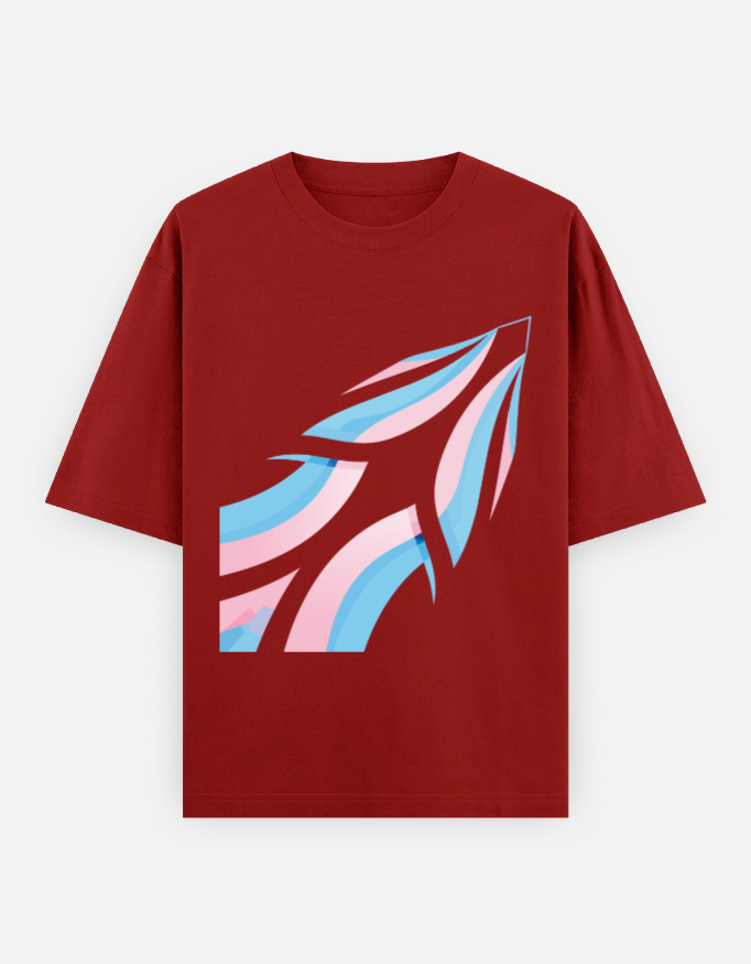 Trans Pride Abstract Oversized Classic T-Shirt