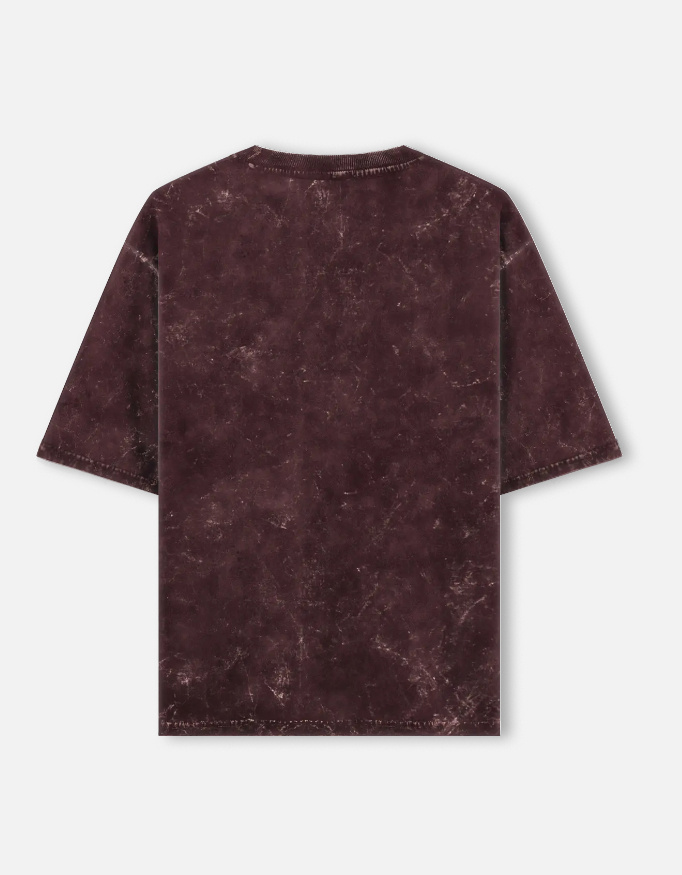 Bisexual Pride Waving Flag Acid Washed Oversized Tee - Image 2