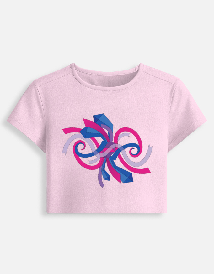 Bi Pride Abstract Baby Tee