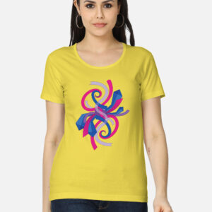 Bi Pride Abstract Curvy Classic T-Shirt