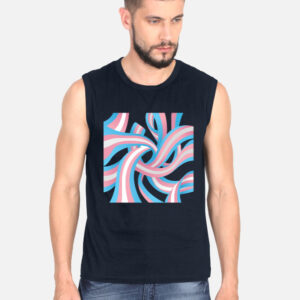 Trans Pride Abstract Boxy Sleeveless T-Shirt