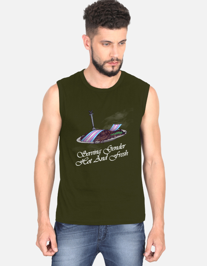 Serving Gender Boxy Sleeveless T-Shirt