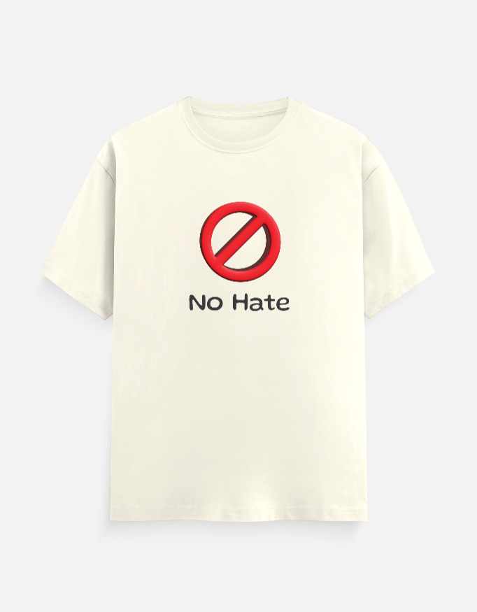 No Hate Boxy Classic Crew T-Shirt