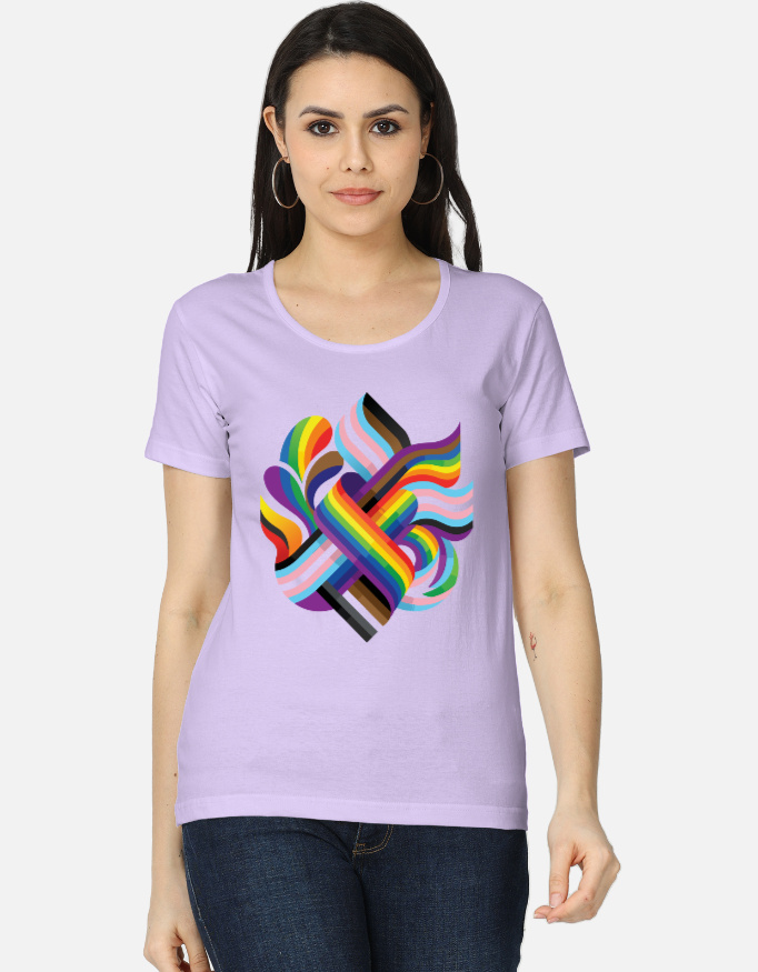 Queer Abstract Curvy Classic T-Shirt