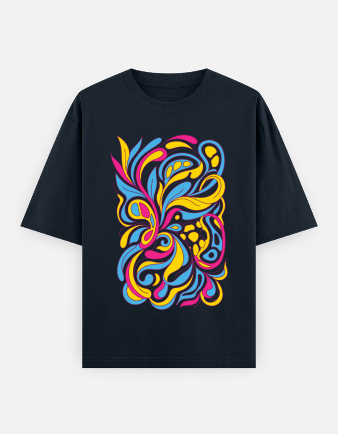 Pansexual Pride Abstract Oversized Classic T-Shirt