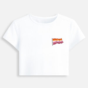 Lesbian Waving Flag Baby Tee