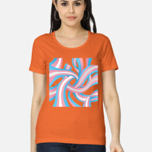 Trans Abstract Curvy Classic T-Shirt