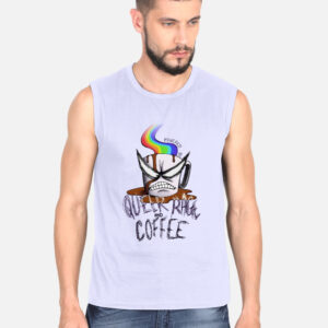 Queer Rage and Coffee Boxy Sleeveless T-Shirt