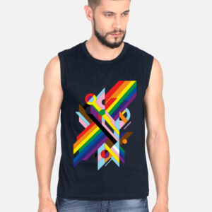 Queer Pride Abstract Boxy Sleeveless T-Shirt