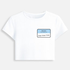 Pronouns Baby Tee