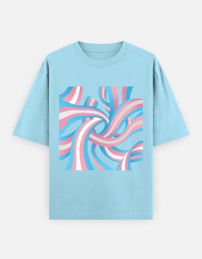 Trans Abstract Oversized Classic T-Shirt