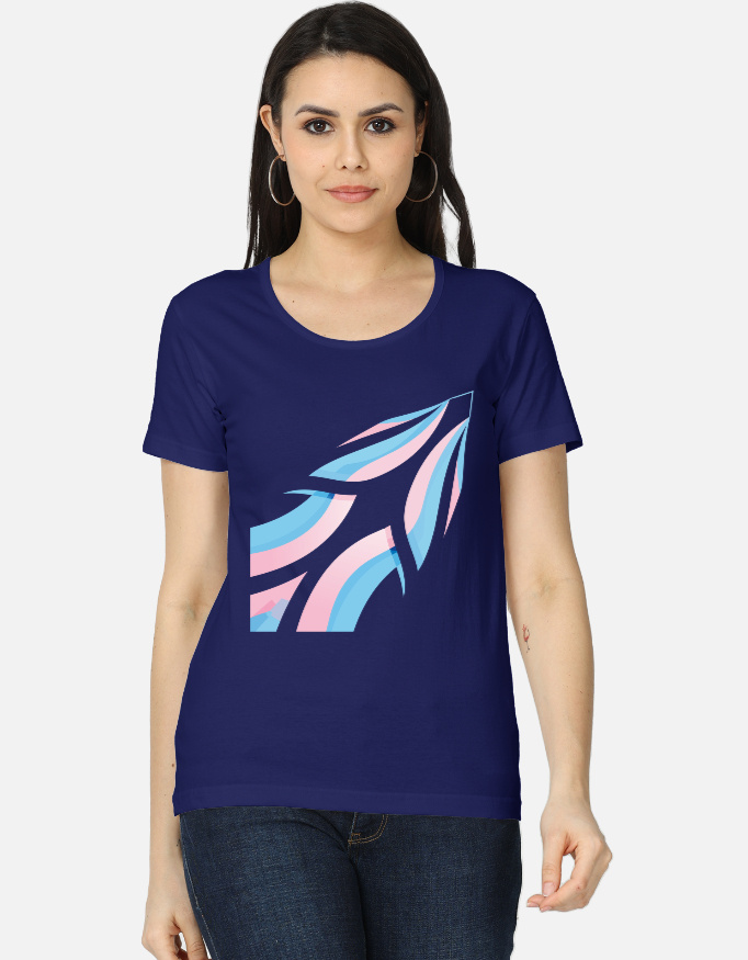 Trans Pride Abstract Curvy Classic T-Shirt