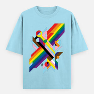 Queer Pride Abstract Oversized Classic T-Shirt