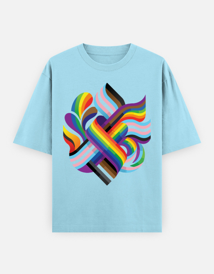 Queer Abstract Oversized Classic T-Shirt