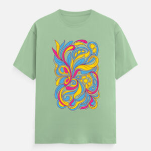 Pansexual Pride Abstract Boxy Classic Crew T-Shirt