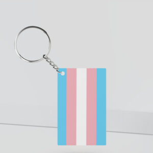 Trans Pride Keychain