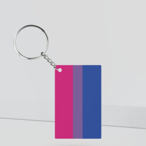 Bisexual Pride Keychain
